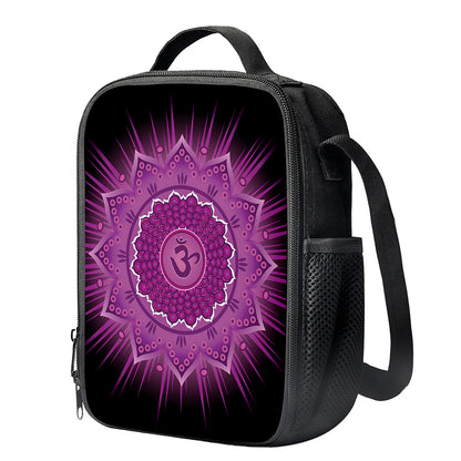 Sahasrara Chakra Mandala Print Crossbody Lunch Bag