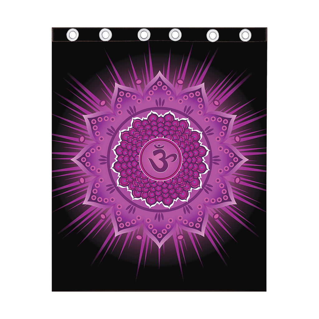 Sahasrara Chakra Mandala Print Curtain