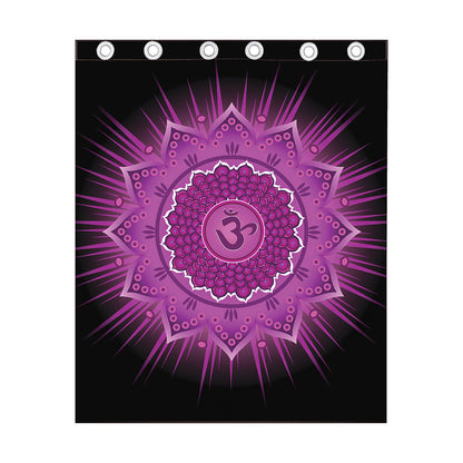 Sahasrara Chakra Mandala Print Curtain