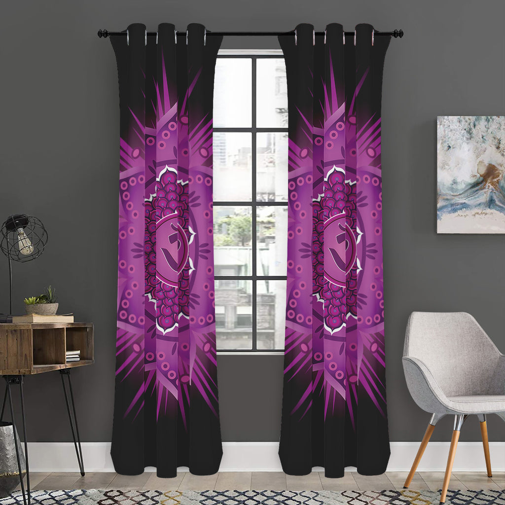 Sahasrara Chakra Mandala Print Curtain