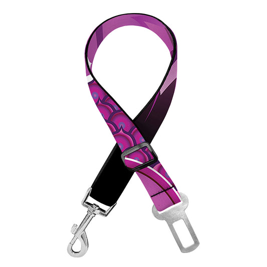 Sahasrara Chakra Mandala Print Dog Seat Belt