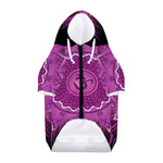 Sahasrara Chakra Mandala Print Dog Zip Up Hoodie