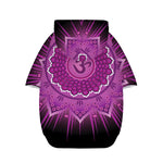 Sahasrara Chakra Mandala Print Dog Zip Up Hoodie