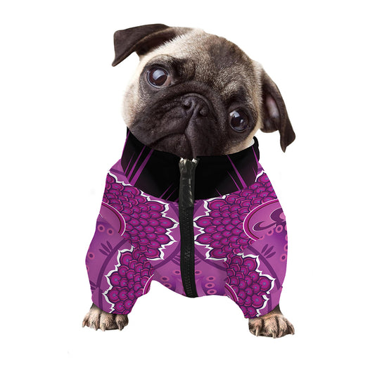 Sahasrara Chakra Mandala Print Dog Zip Up Jacket