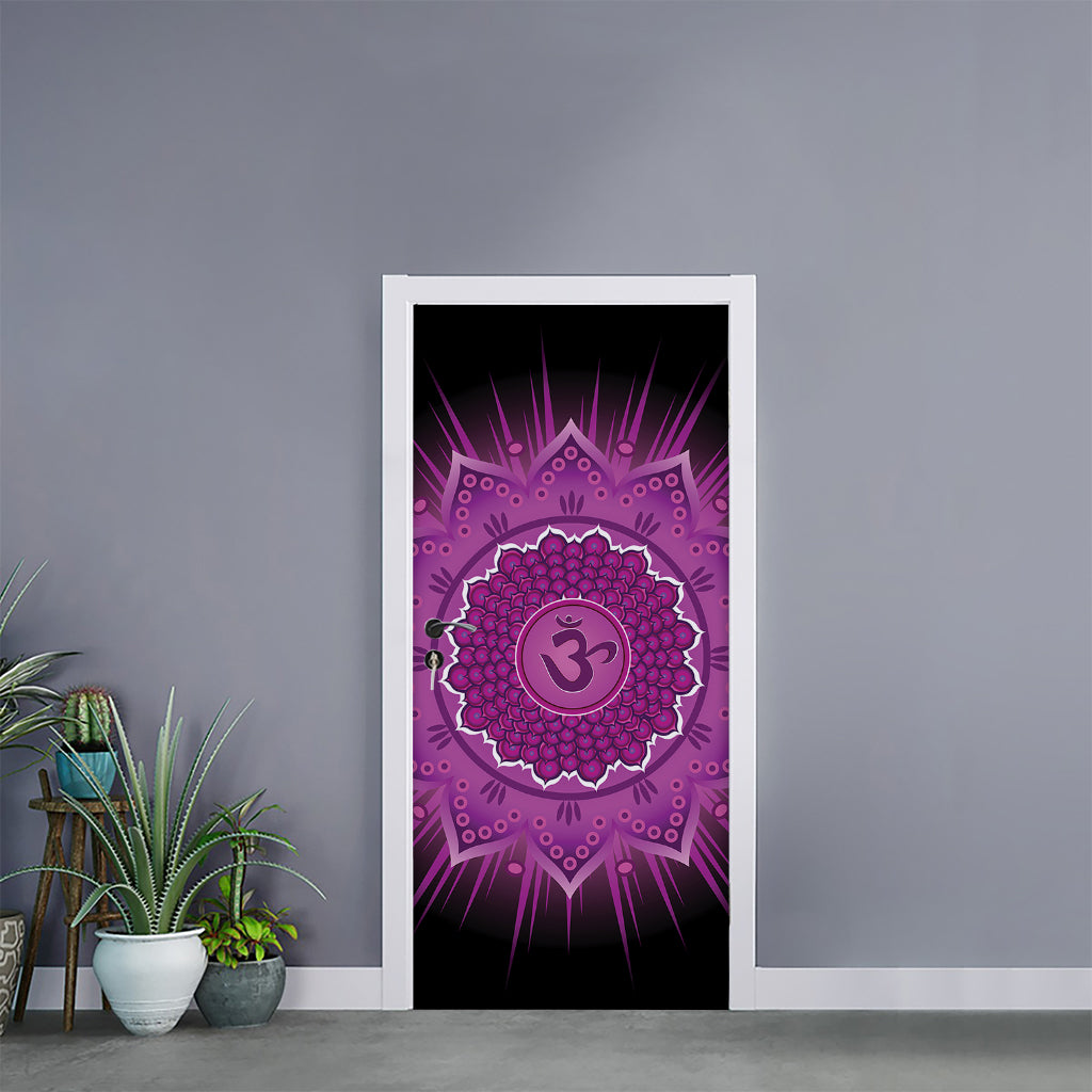 Sahasrara Chakra Mandala Print Door Sticker