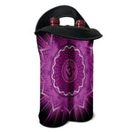 Sahasrara Chakra Mandala Print Double Neoprene Wine Tote
