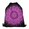 Sahasrara Chakra Mandala Print Drawstring Bag