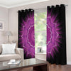 Sahasrara Chakra Mandala Print Extra Wide Grommet Curtains