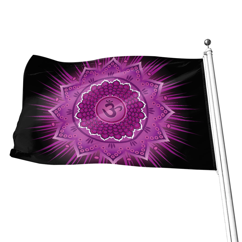 Sahasrara Chakra Mandala Print Flag