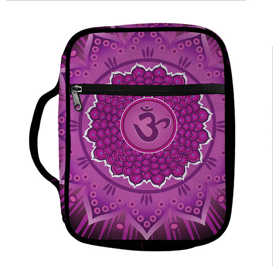 Sahasrara Chakra Mandala Print Front Pocket Bible Bag