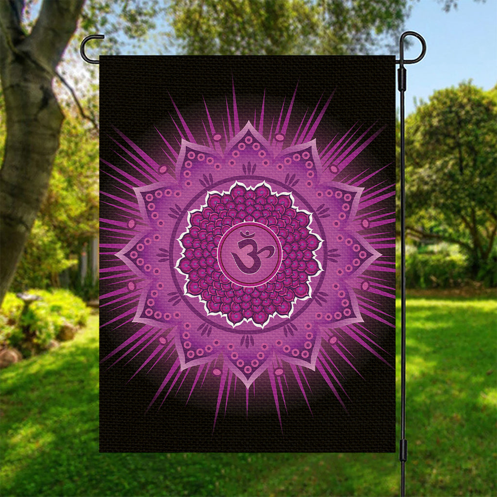 Sahasrara Chakra Mandala Print Garden Flag