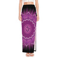Sahasrara Chakra Mandala Print High Slit Maxi Skirt
