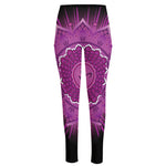 Sahasrara Chakra Mandala Print High-Waisted Pocket Leggings