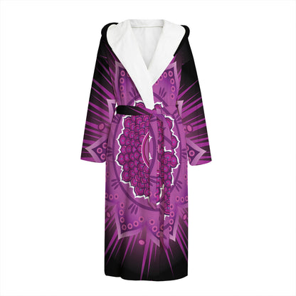 Sahasrara Chakra Mandala Print Hooded Bathrobe