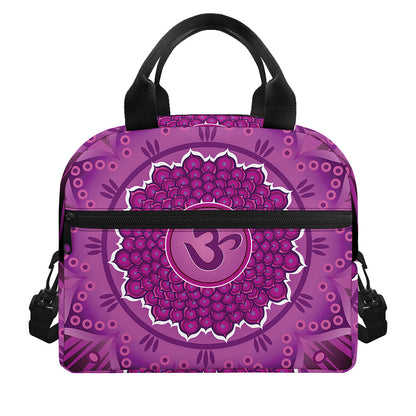 Sahasrara Chakra Mandala Print Insulated Lunch Bag