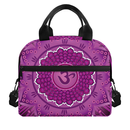 Sahasrara Chakra Mandala Print Insulated Lunch Bag