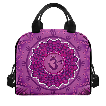 Sahasrara Chakra Mandala Print Insulated Lunch Bag