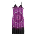 Sahasrara Chakra Mandala Print Jersey Midi Cami Dress