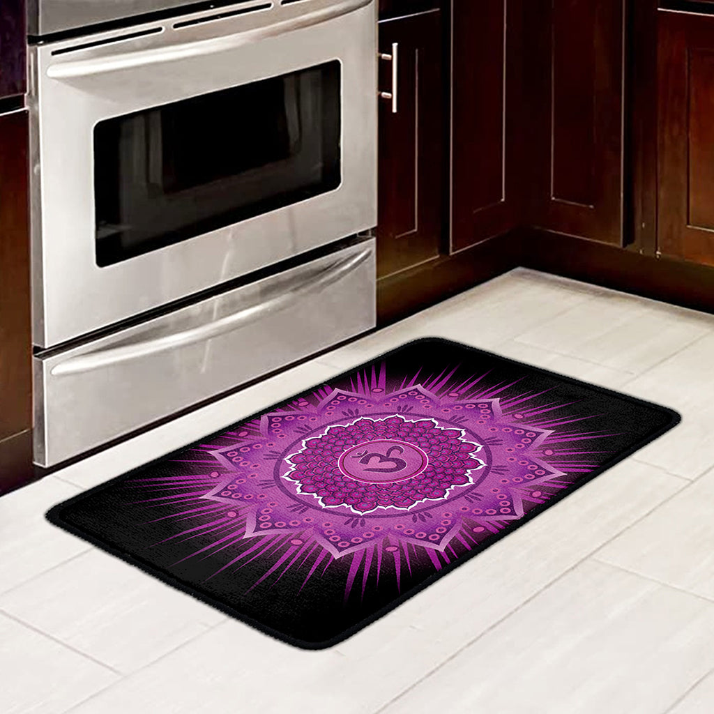 Sahasrara Chakra Mandala Print Kitchen Mat