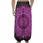 Sahasrara Chakra Mandala Print Lantern Pants