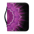 Sahasrara Chakra Mandala Print Leather Bible Cover