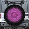 Sahasrara Chakra Mandala Print Leather Spare Tire Cover