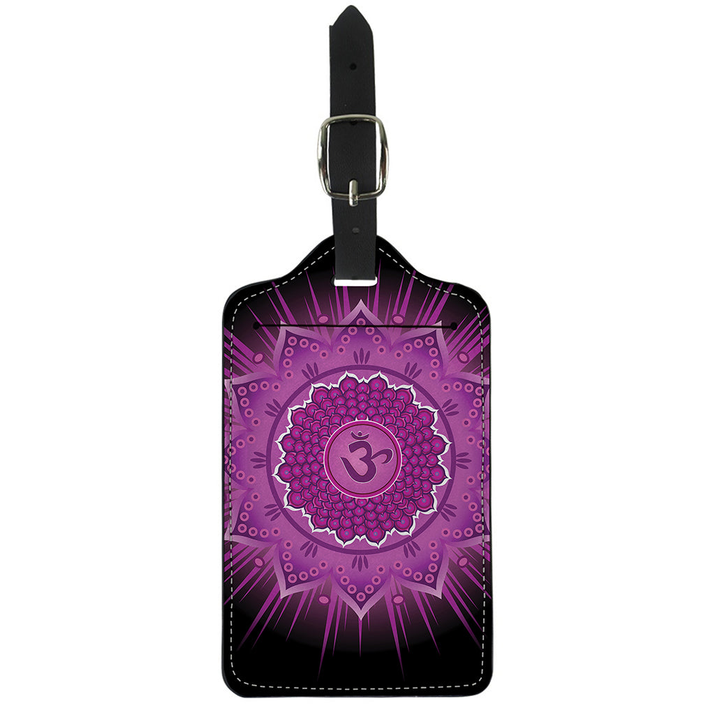 Sahasrara Chakra Mandala Print Luggage Tag
