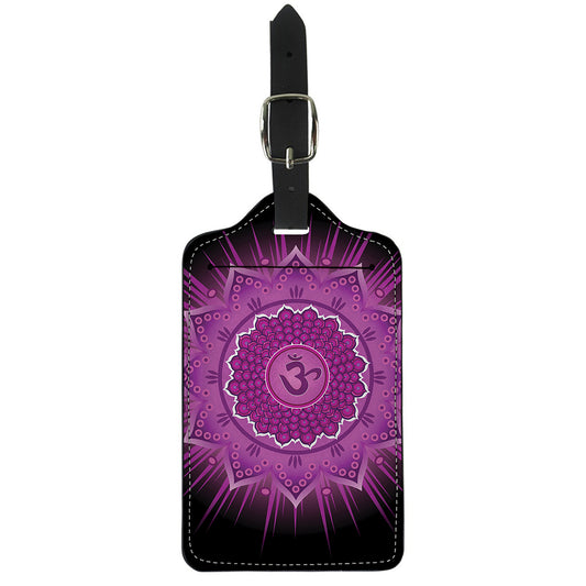 Sahasrara Chakra Mandala Print Luggage Tag