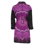 Sahasrara Chakra Mandala Print Men's Bathrobe