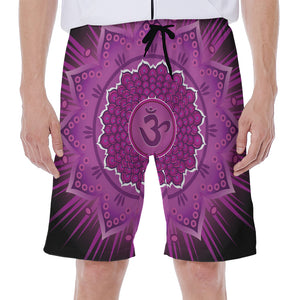 Sahasrara Chakra Mandala Print Men's Beach Shorts