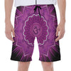 Sahasrara Chakra Mandala Print Men's Beach Shorts