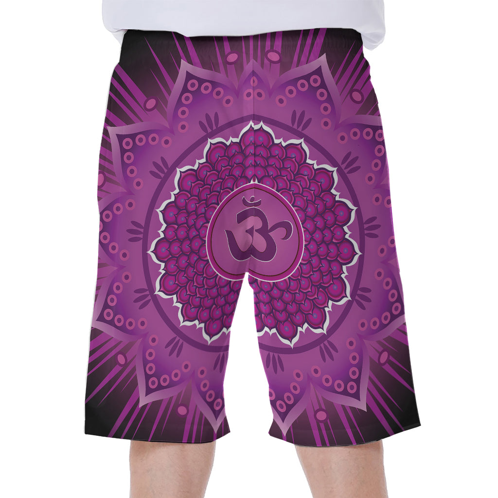 Sahasrara Chakra Mandala Print Men's Beach Shorts