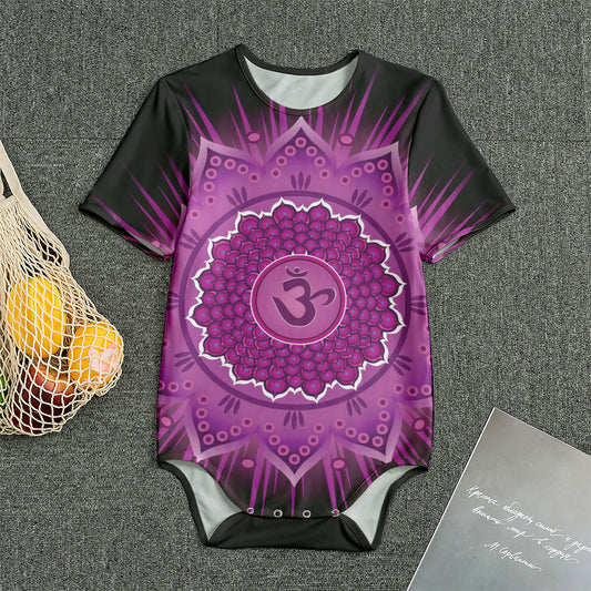 Sahasrara Chakra Mandala Print Men's Bodysuit