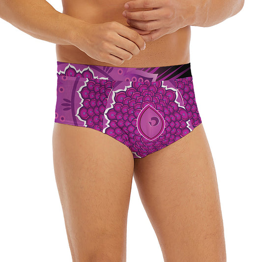 Sahasrara Chakra Mandala Print Men's Briefs