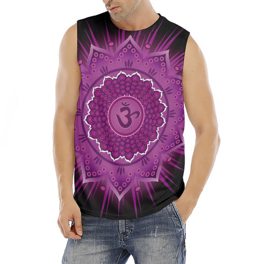 Sahasrara Chakra Mandala Print Men's Fitness Tank Top