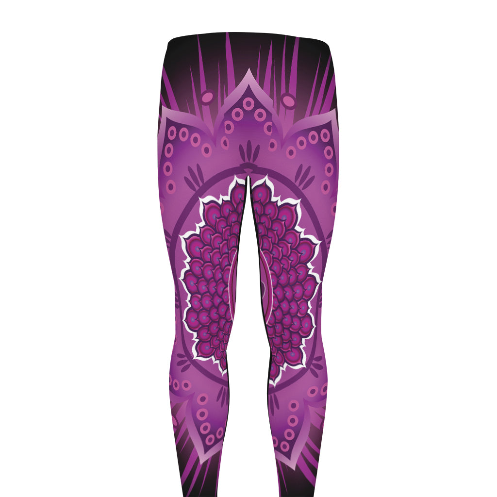 Sahasrara Chakra Mandala Print Men's leggings