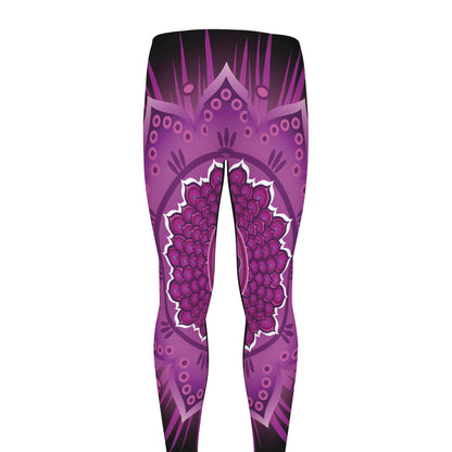 Sahasrara Chakra Mandala Print Men's leggings