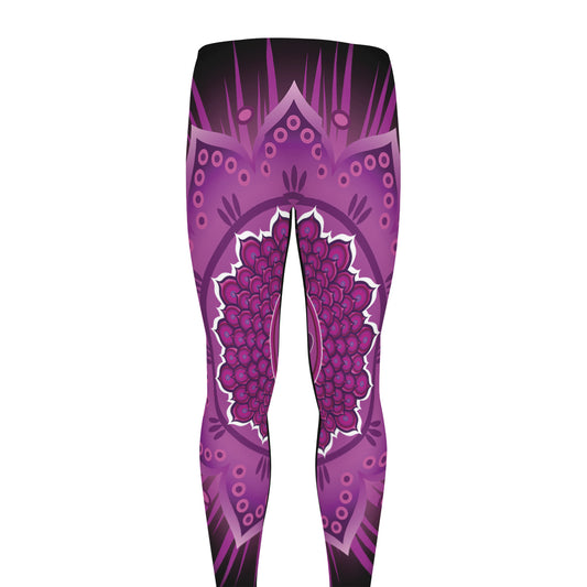 Sahasrara Chakra Mandala Print Men's leggings