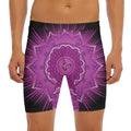Sahasrara Chakra Mandala Print Men's Long Boxer Briefs