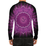 Sahasrara Chakra Mandala Print Men's Long Sleeve Rash Guard