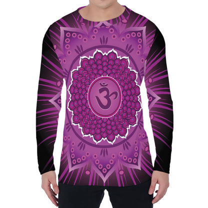 Sahasrara Chakra Mandala Print Men's Long Sleeve T-Shirt