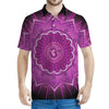 Sahasrara Chakra Mandala Print Men's Polo Shirt