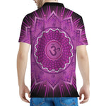 Sahasrara Chakra Mandala Print Men's Polo Shirt