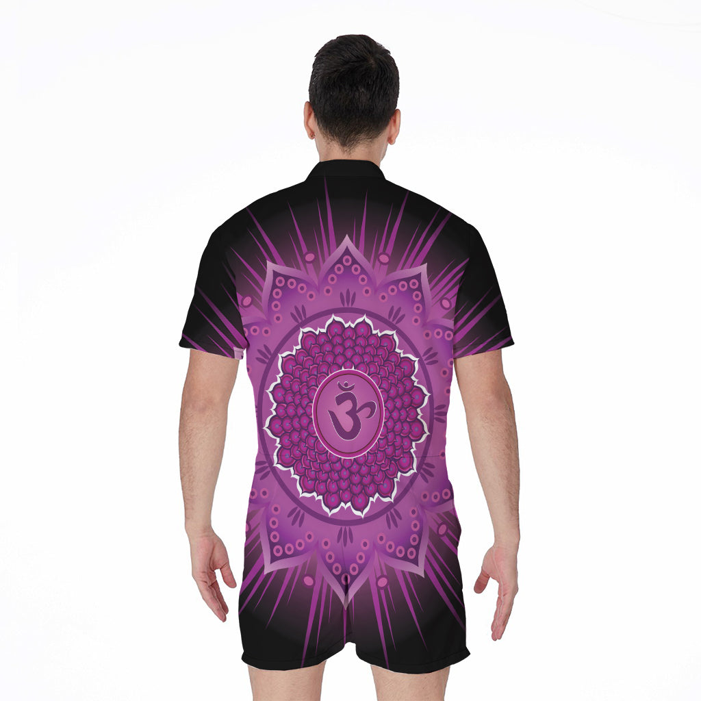 Sahasrara Chakra Mandala Print Men's Rompers