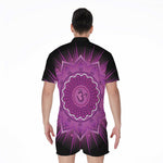 Sahasrara Chakra Mandala Print Men's Rompers