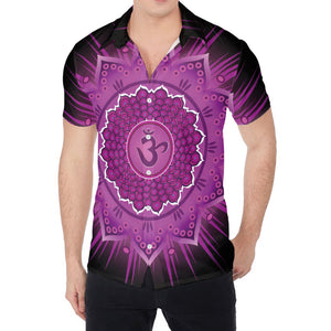 Sahasrara Chakra Mandala Print Men's Shirt