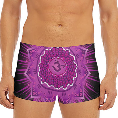 Sahasrara Chakra Mandala Print Men's Short Boxer Briefs