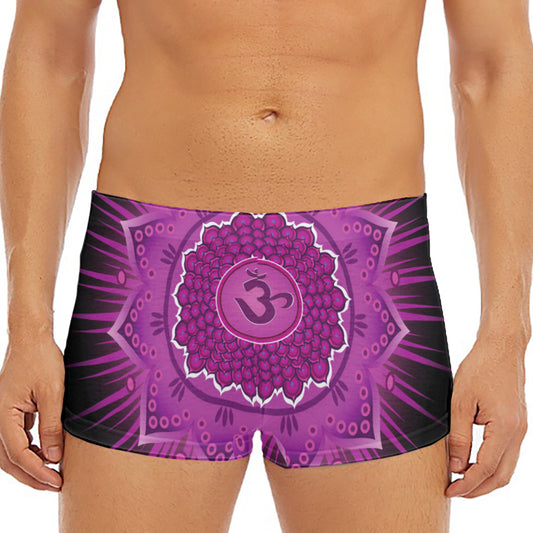 Sahasrara Chakra Mandala Print Men's Short Boxer Briefs