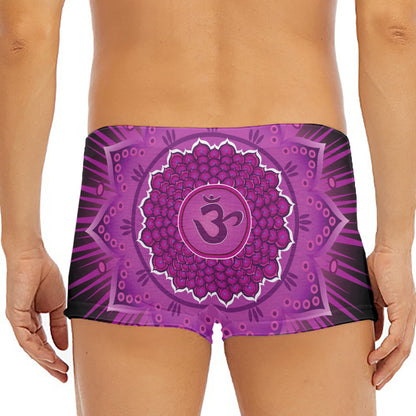 Sahasrara Chakra Mandala Print Men's Short Boxer Briefs
