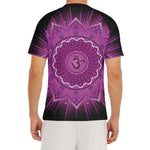 Sahasrara Chakra Mandala Print Men's Short Sleeve Rash Guard